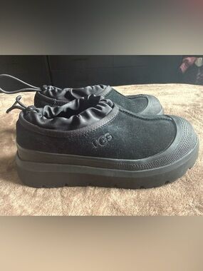 UGG Black Suede Slip-On Casual Shoes
